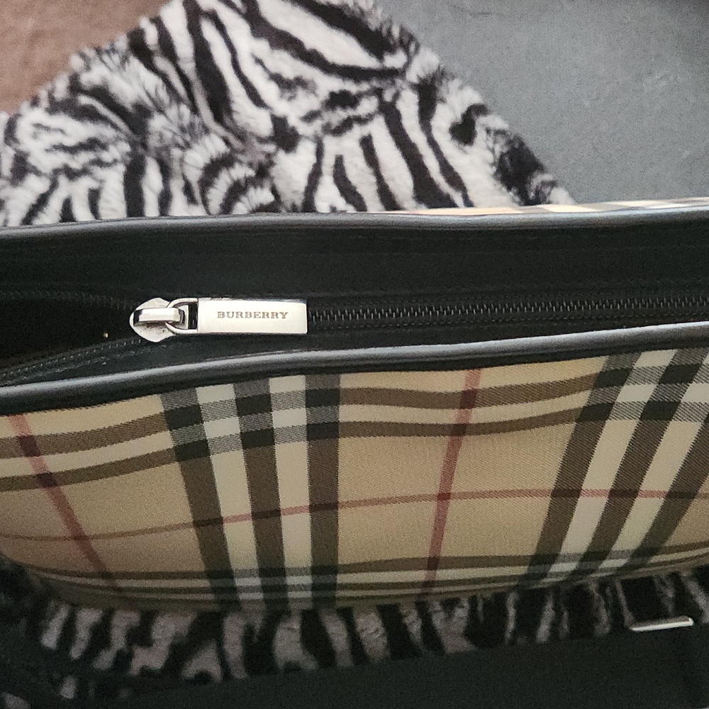 Vintage Burberry Multi Canvas Nova Check Adjustable Crossbody Purse Handbag - Picture 6 of 9